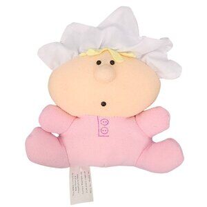 Vintage 1996 Cast Art Bumpkins Bunch Doll Plush Stuffed Bean Bag Baby Pink 5 Inc